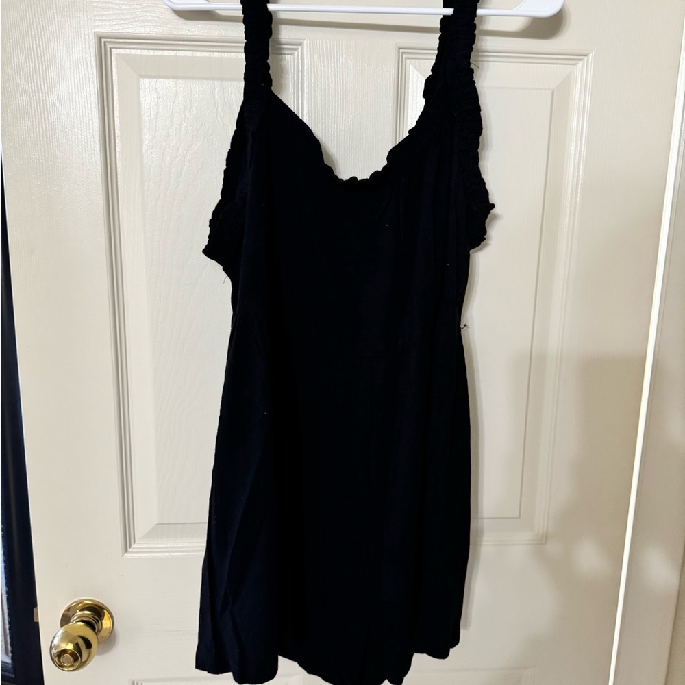 Pink Lily Black romper